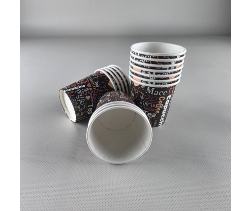Бумажные одноразовые стаканы 110 мл  Юнита COFFEE (50 шт)