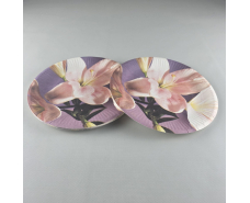 Тарелка бумажная 23см"№73 10шт (1 пачка)