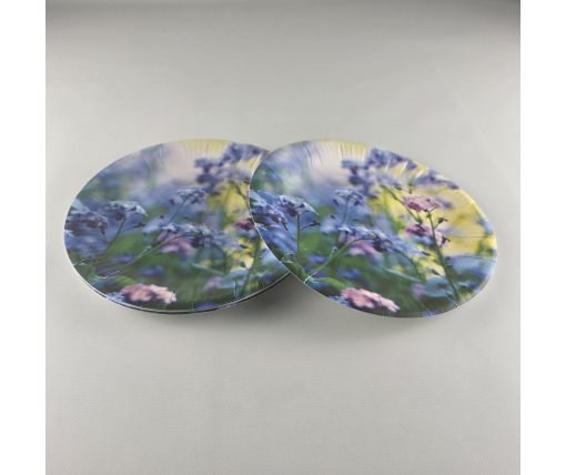 Тарелка бумажная 23см"№74 10шт (1 пачка)