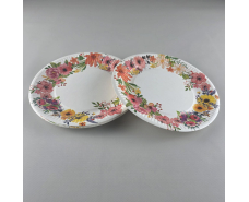 Тарелка бумажная 23см"№75 10шт (1 пачка)