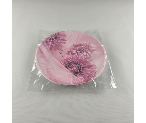 Тарелка бумажная 23см"№80 10шт (1 пачка)