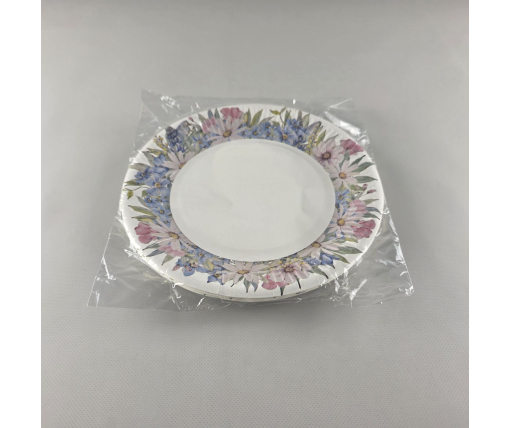 Тарелка бумажная 23см"№83 10шт (1 пачка)