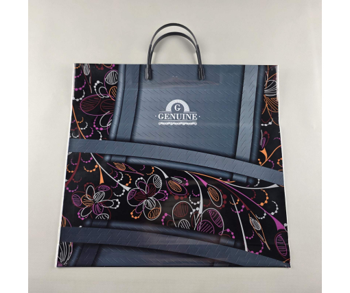 Пакет с пластиковой ручкой (36х37)  "Генуин"  (10 шт)