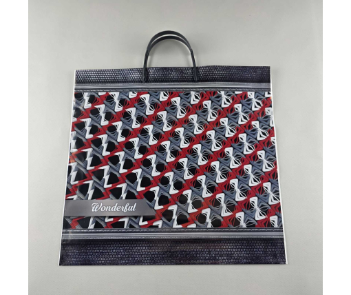 Пакет с пластиковой ручкой (36х37)  "Вандефул"  (10 шт)