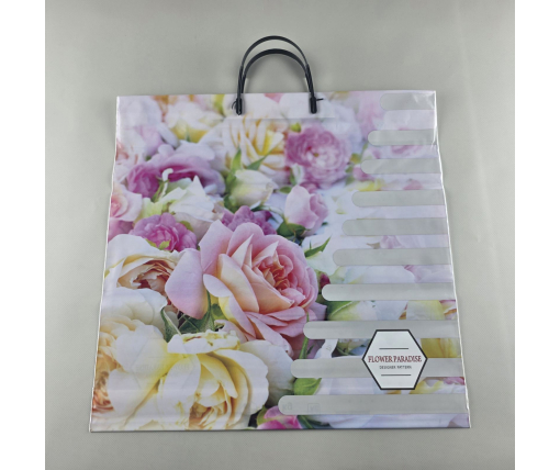 Полиэтиленовый пакет (40х40) с пластиковой ручкой "Парадис" (10 шт)