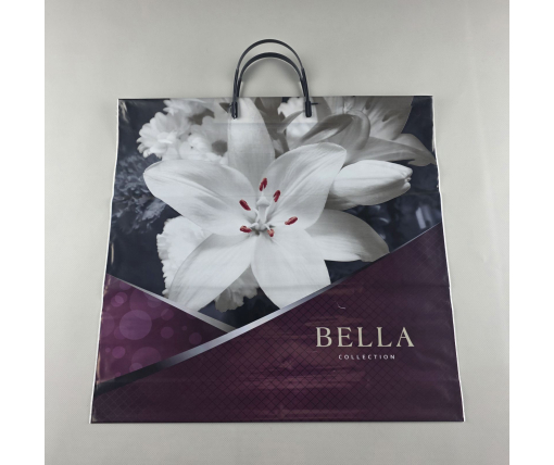 Полиэтиленовый пакет (40х40) с пластиковой ручкой  "Бэлла"  (10 шт)