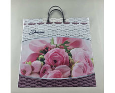 Полиэтиленовый пакет (40х40) с пластиковой ручкой "Дрим"  (10 шт)