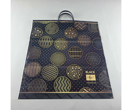 Пакет-сумка 40х45 з пластиковою ручкою  "Блек" (10 шт)