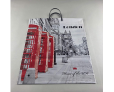 Пакет-сумка 40х45 з пластиковою ручкою  "Лондон" (10 шт)