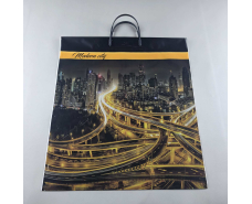 Пакет-сумка 40х45 з пластиковою ручкою  "Сити" (10 шт)