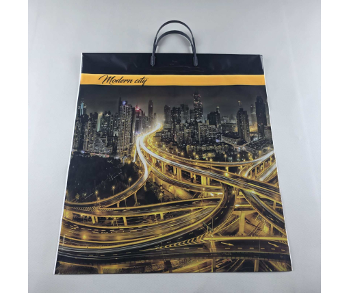 Пакет-сумка 40х45 з пластиковою ручкою  "Сити" (10 шт)