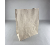 Пакет с дном бумажный крафт бурий, 325х150х380, 80г/м2 (25 шт)