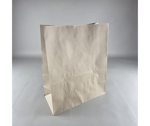 Пакет с дном бумажный крафт бурий, 325х150х380, 80г/м2 (25 шт)