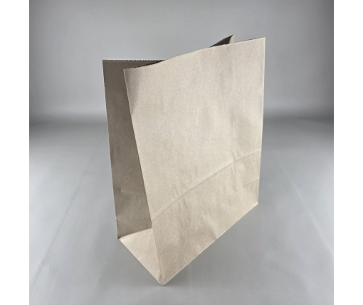Пакет с дном бумажный крафт бурий, 325х150х380, 80г/м2 (25 шт)
