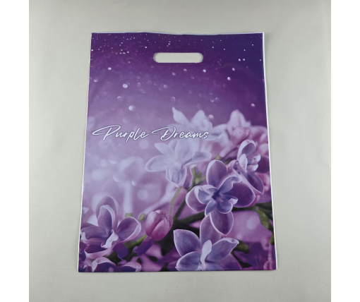 Пакет с прорезной ручкой, ламинированный "Дримз" 45/20мк( 30*40) ДПА (50 шт)