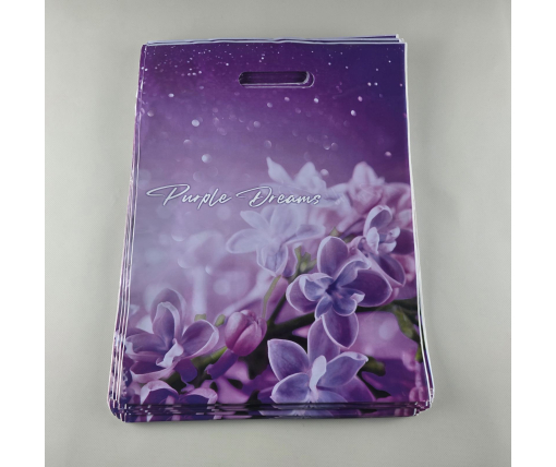 Пакет с прорезной ручкой, ламинированный "Дримз" 45/20мк( 30*40) ДПА (50 шт)