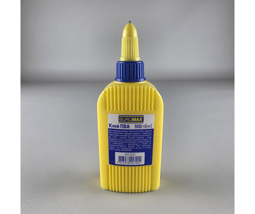 Клей ПВА Buromaxt 100 мл ковпачок-дозатор BM4832 (1 шт)