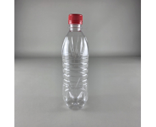 Пластиковая бутылка ПЭТ 0,5 л,  Ø28 прозрачная с крышкой  (150 шт)