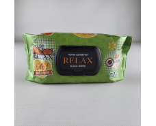 Влажная салфетка  72 шт c клапаном "RELAX BLACK"  (1 пачка)