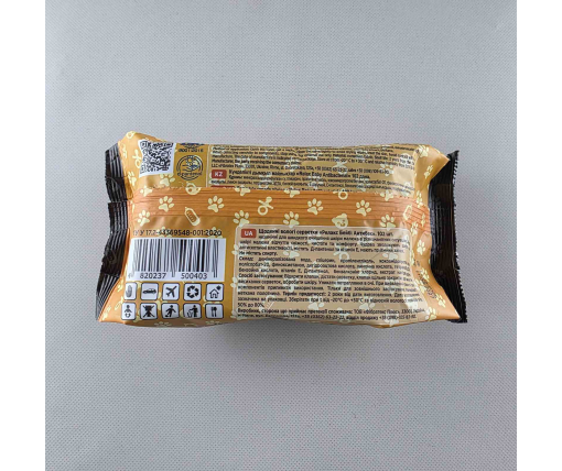 ᐉ Влажная салфетка 102 шт с клапаном "RELAX BLACK"  (1 пачка)