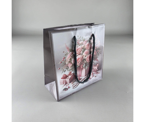 Пакет подарочный под чашку 16/16/8 (артЧ-042) (12 шт)