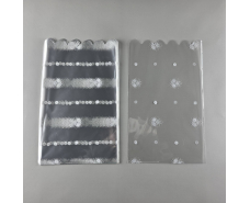 Пакет с рисунком для упаковки подарков   (20*35) №383 (9) (ажурный) "Веночек" (100 шт)