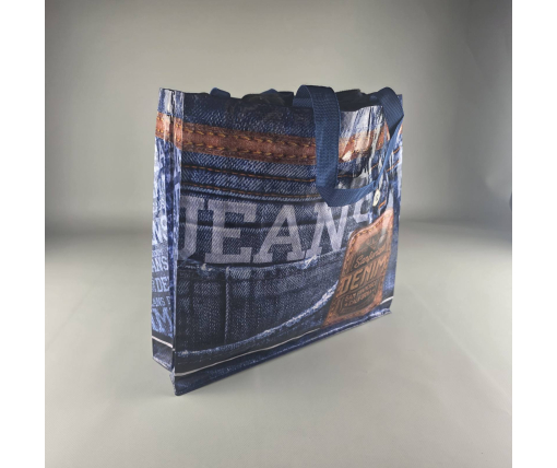Сумка шопер 36x34х10 Джинс (1 шт)