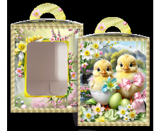 Коробка под пасхальный  Пасхи 14см *14см*18,7см  (400грм) №5 (1 шт)