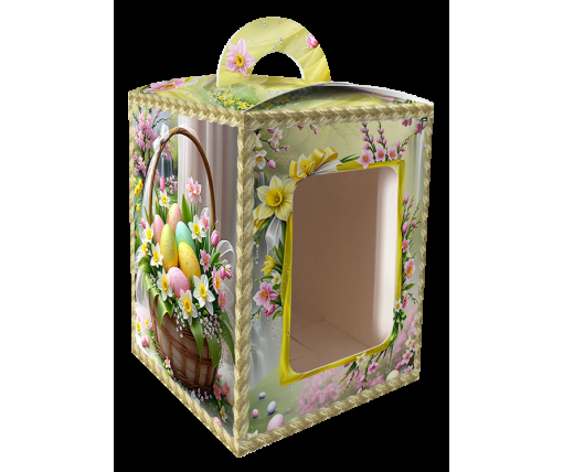 Коробка под пасхальный  Пасхи 14см *14см*18,7см  (400грм) №5 (1 шт)