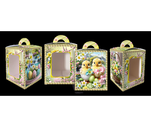 Коробка под пасхальный  Пасхи 14см *14см*18,7см  (400грм) №5 (1 шт)