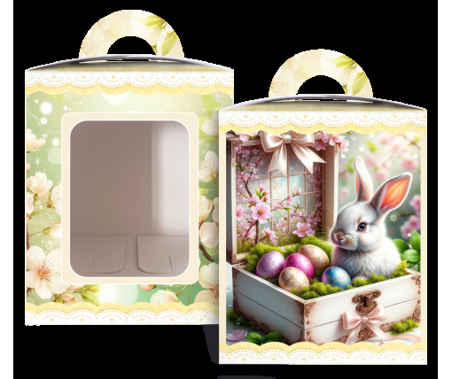Коробка под пасхальный  Пасхи 14см *14см*18,7см  (400грм) №6 (1 шт)