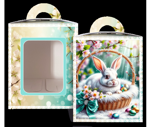 Коробка под пасхальный  Пасхи 14см *14см*18,7см  (400грм) №7 (1 шт)