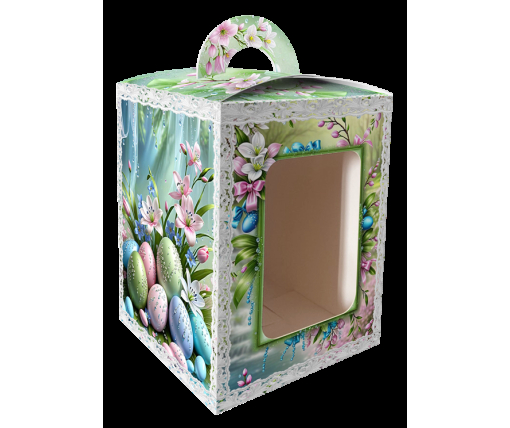 Коробка под пасхальный  Пасхи 14см *14см*18,7см  (400грм) №8 (1 шт)