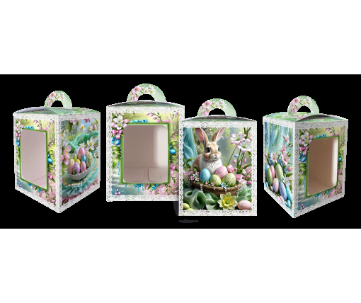 Коробка под пасхальный  Пасхи 14см *14см*18,7см  (400грм) №8 (1 шт)