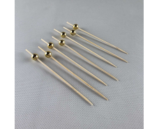 Шпажка  для украшения блюд 12см" Золотые бусинки  " 100 шт (1 пачка)