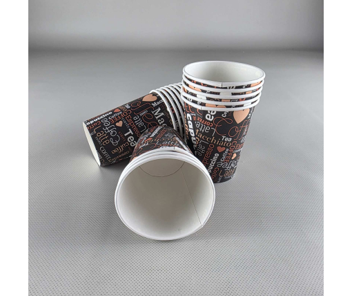 Стаканчики для кофе 250 мл Юнита COFFEE h9 (50 шт)