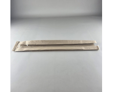 Бумажные пакеты крафт с прозрачным окошком  9/4*57 бурый (100 шт)