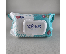 Влажная салфетка 120 шт с клапаном "ELLEO" д/детей алоэ (1 пачка)
