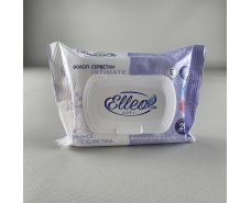 Влажная салфетка  20шт c клапаном "ELLEO" для интимной гигиены тела (1 пачка)