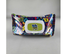 Влажная салфетка 120 шт с клапаном универсальные «MIX FIX» для всей семьи С натуральными экстрактами и витамином Е (1 пачка)