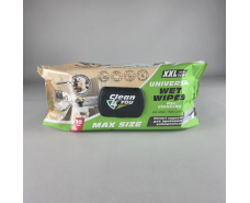 Влажная салфетка 100 шт с клапаном для уборки Clean4you с содой и уксусом (с экстр. мыльного ореха) (1 пачка)