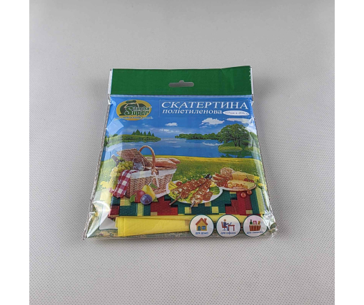 Скатерть одноразовая (105x200)  Супер торба  Вышиванка желтая (1 шт)