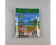 Скатерть одноразовая (105x200)  Супер торба  Клетка бежевая  (1 шт)