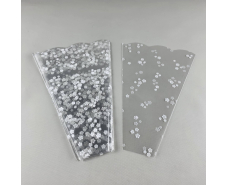 Упаковка конус под цветы h30/ 6низ/20верх белый (100 шт) 154 (7) (100 шт)