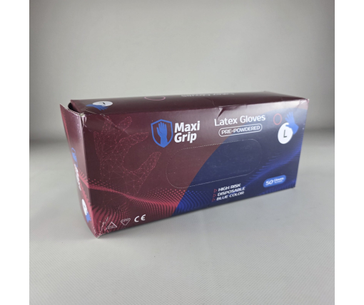Резиновые перчатки "Амбулатория" MAXI GRIP 50 шт. (L) (1 пачка)