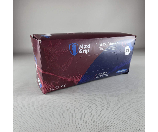 Резиновые перчатки "Амбулатория" MAXI GRIP 50 шт. (XL) (1 пачка)