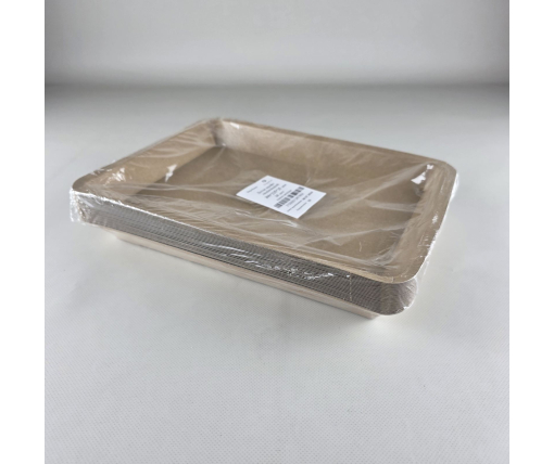 Лоток с пищевого  картона "KRAFT"  1100мл 300 *225*25 (25 шт)