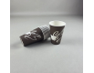 Стаканы бумажные одноразовые 340 мл "Coffee" Коричневый (50 шт)