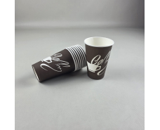 Стаканы бумажные одноразовые 340 мл "Coffee" Коричневый (50 шт)