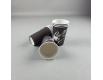 Стаканы бумажные одноразовые 340 мл "Coffee" Коричневый (50 шт)
